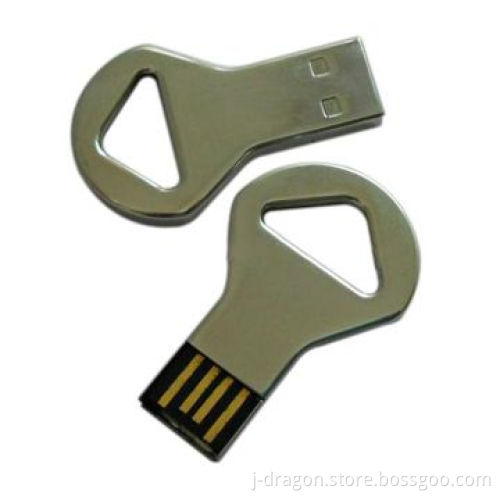 New Steel Key USB Drive with 1 to 32GB Storage, High Speed UDP Chips, Laser and Silkscreen Logo